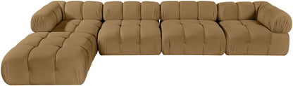 Orin - Fabric Velvet 5 Piece Modular Sectional