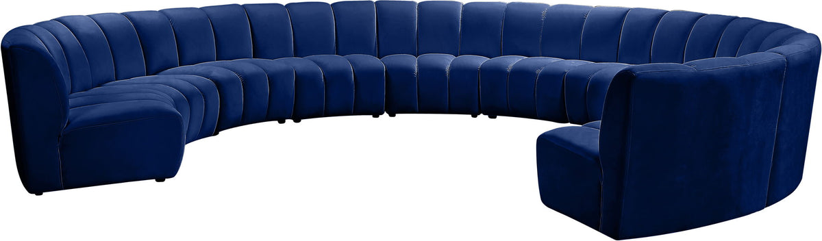 Infinity - 10 Piece Velvet Modular Sectional