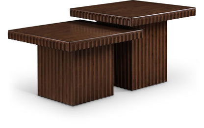 Spencer - 18" Oak Veneer 2 Piece Coffee Table