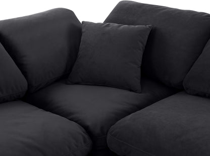 Indulge - Velvet 5 Piece Modular Corner Armless Sectional