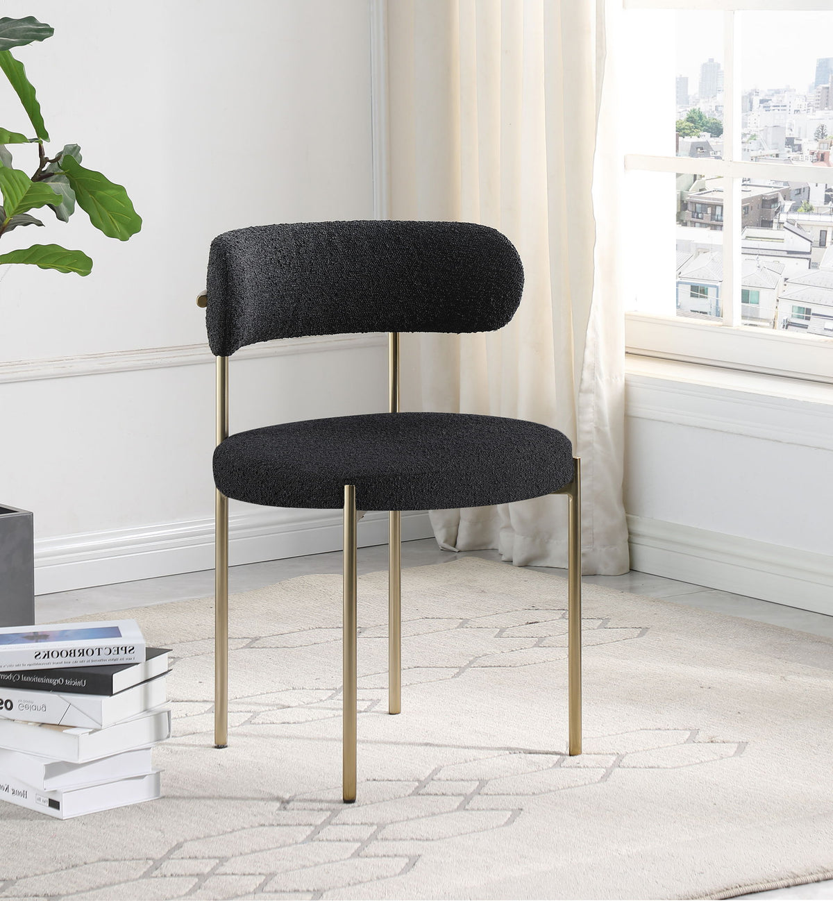Beacon - Boucle Fabric Dining Chair (Set of 2)