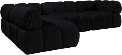 Orin - Fabric Velvet 4 Piece Modular Sectional