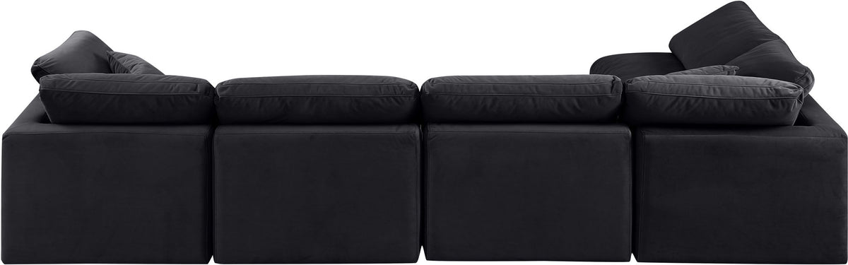 Indulge - Velvet 5 Piece Modular Sectional