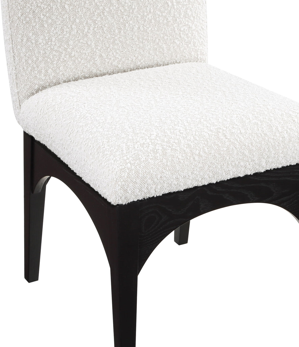 Waldorf - Boucle Dining Side Chair With Black Legs