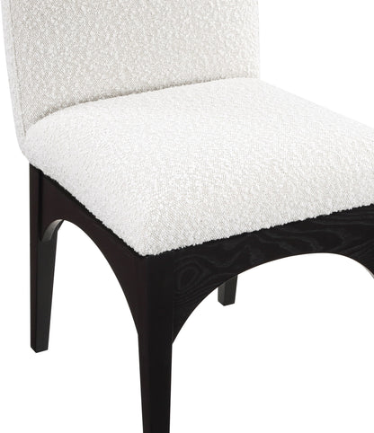 Waldorf - Boucle Dining Side Chair With Black Legs