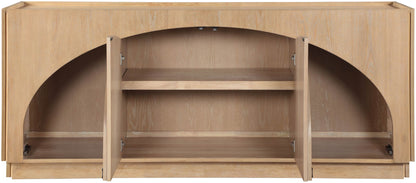 Everson - Oak Veneer And Solid Wood Sideboard/Buffet - Natural