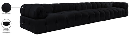 Orin - Fabric Velvet 5 Piece Modular Sofa