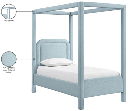 Salina - Linen Textured Fabric Upholstered Bed