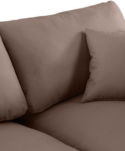 Comfy - Faux Leather Modular Armless Sofa 2 Seats