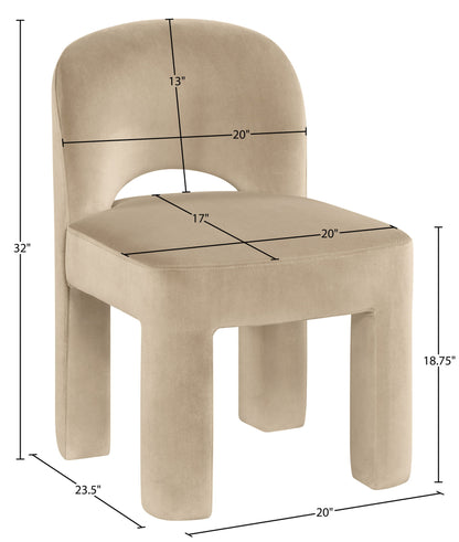 Celine - Velvet Performance Fabric Upholstered Dining Chair (Set of 2)