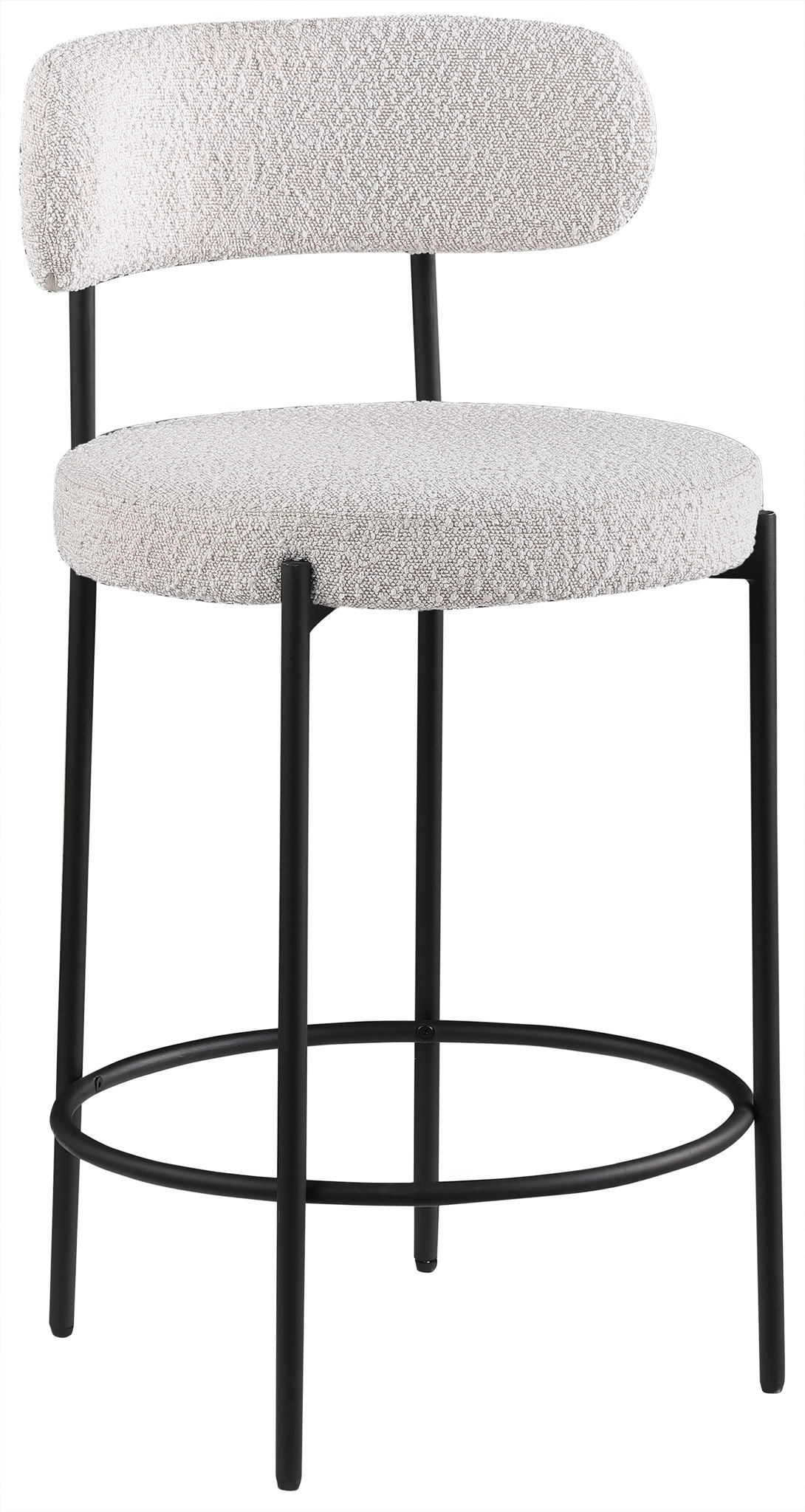 Beacon - Boucle Fabric Stool (Set of 2)