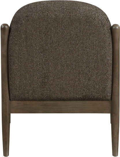 Helmsley - Performance Fabric Upholstered Accent Chair - Brown Frame