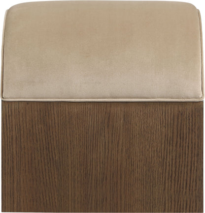 Sable - Velvet Performance Fabric Upholstered Bench