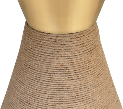 Baleen - Genuine Marble And Jute Dining Table