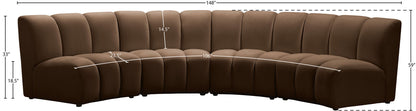 Infinity - 4 Piece Velvet Modular Sectional