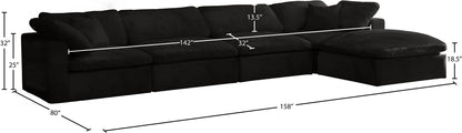 Cozy - 5 Piece Modular Sectional With Chaise