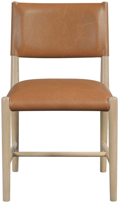 Andie - Vegan Leather Upholstered Dining Chair (Set of 2) - Natural Base
