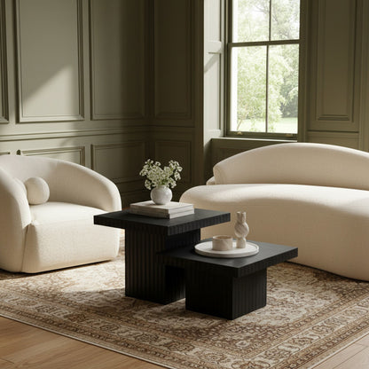 Spencer - Oak Veneer 2 Piece Coffee Table