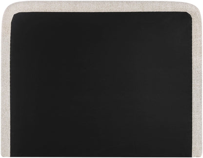 Fira - Linen Textured Fabric Upholstered Bed