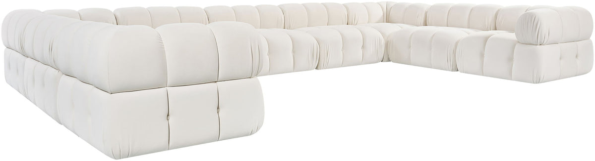 Orin - Velvet Performance Fabric Upholstered 9 Piece Sectional