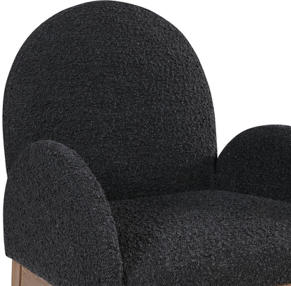 Waldorf - Boucle Dining Arm Chair With Natural Legs