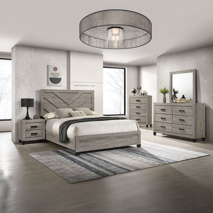 Mari - Mirror - Light Gray Finish