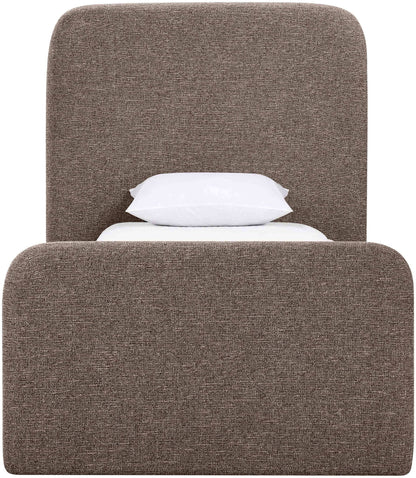 Fira - Linen Textured Fabric Upholstered Bed