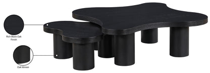 Cove - Oak Veneer And Solid Wood 2 Piece Coffee Table