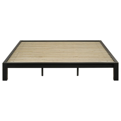 Gislen Eastern King Easy Assembly Wood Platform Bed Black