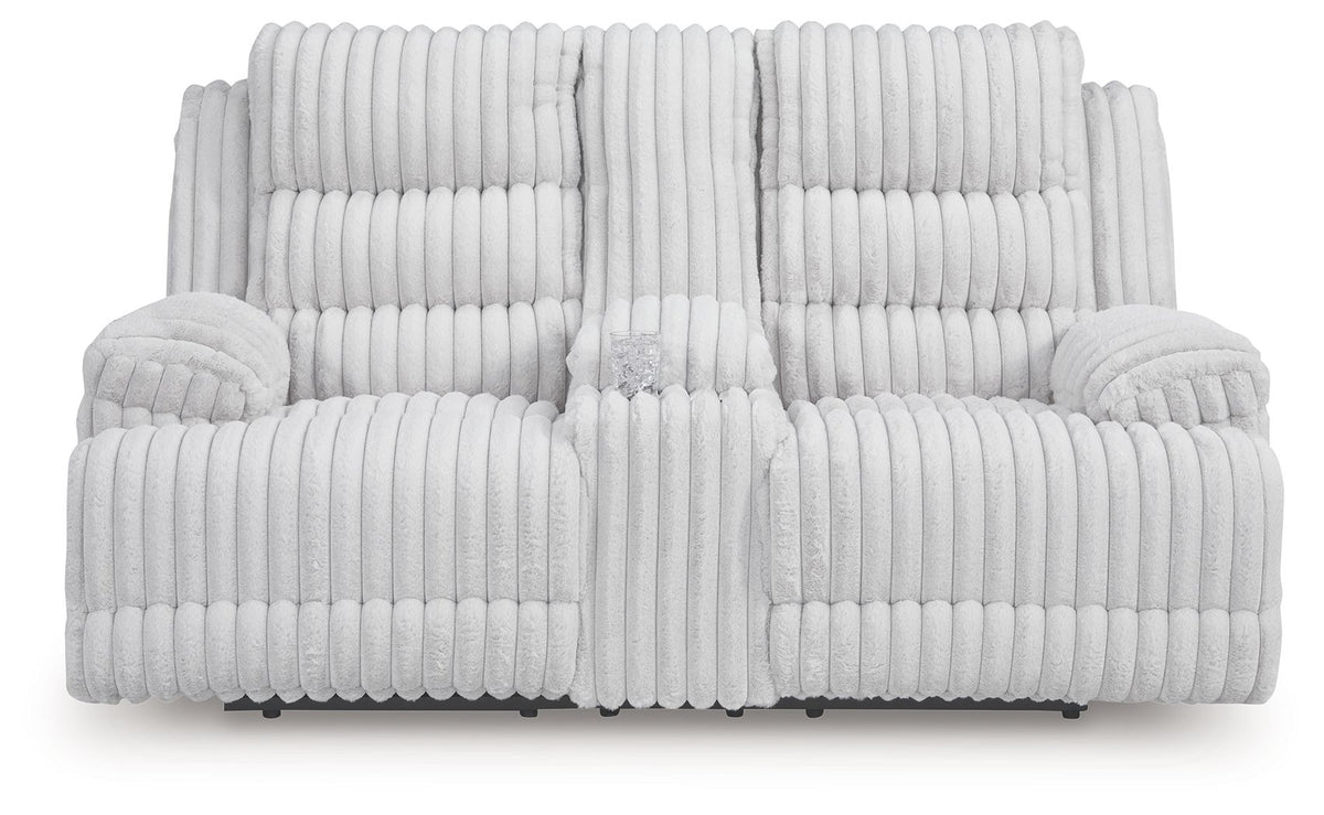 Rhines Falls - 2 Pc. - Power Reclining Sofa And Loveseat - Alloy