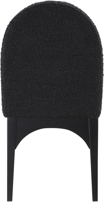 Waldorf - Boucle Dining Side Chair With Black Legs