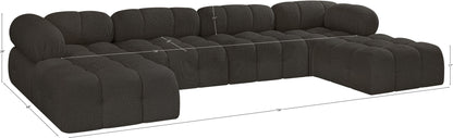 Ames - 6 Piece Fabric Modular U-Shaped Sectional
