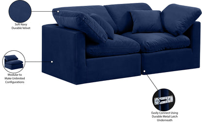Indulge - Velvet 2 Seat Modular Sofa