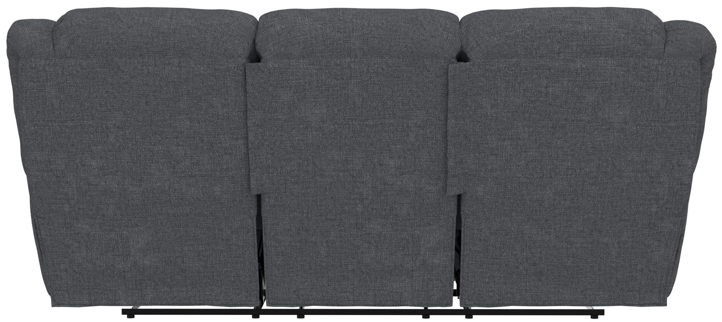 Trifecta - Sofa With 3 Recliners and Drop Down Table