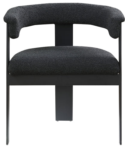 Romeo - Boucle Dining Chair With Black Base (Set of 2)