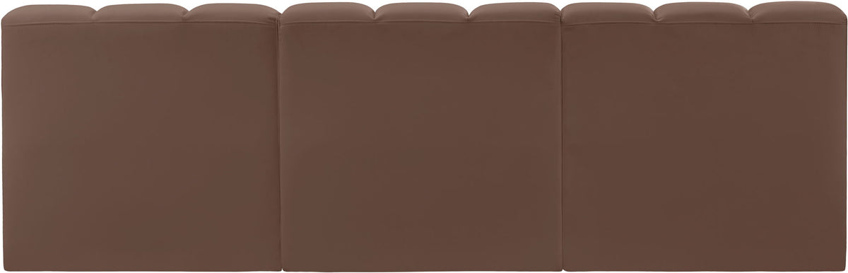 Arc - Faux Leather 3 Seats Modular Sofa