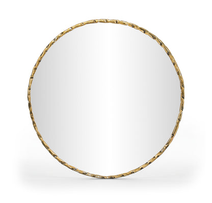 Hammer - Round Iron Mirror