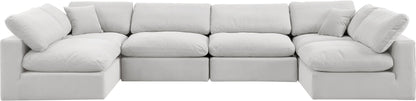 Comfy - 6 Piece Velvet Modular Armless Sectional