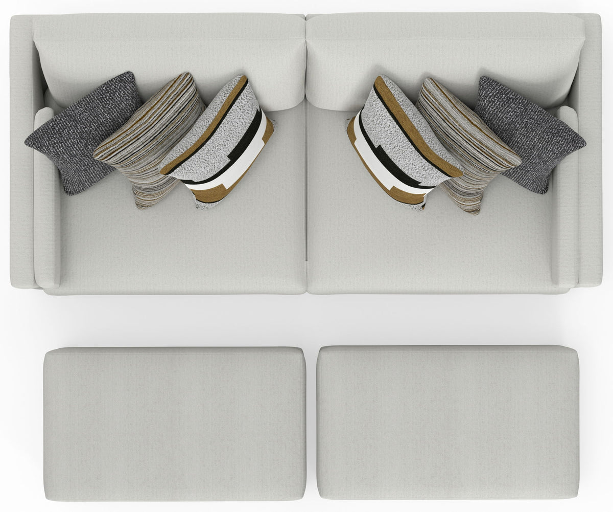 Trevor - Extra Deep Oversized Sofa With Included Storage Cocktail Ottoman
