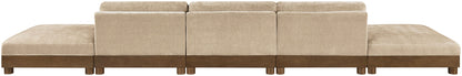 Turin - Chenille Fabric Upholstered Modular Sectional - Beige