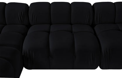 Orin - U-Shaped Velvet 6 Piece Modular Sectional