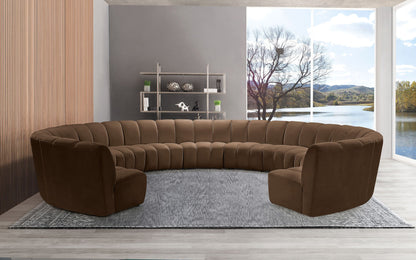 Infinity - 11 Piece Velvet Modular Sectional
