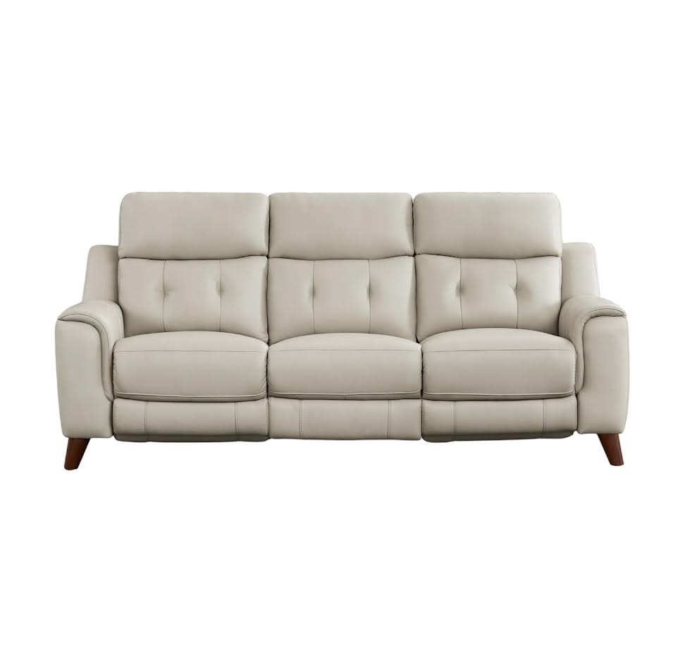 MALIBU LEATHER POWER RECLINING SOFA WITH POWER HEADRESTS