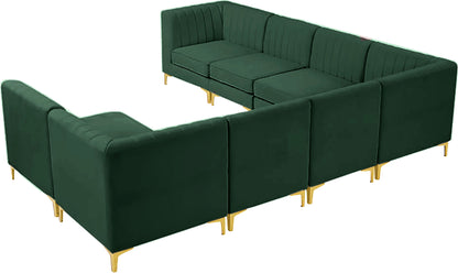 Alina - 8 Piece Velvet Modular Sectional