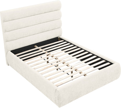 Adam - Chenille Fabric Bed With 52" Headboard
