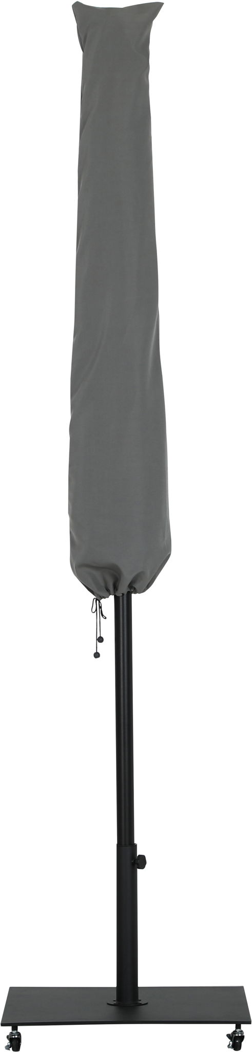 Amalfi - Aluminum Patio Umbrella - Black Base / Black Pole