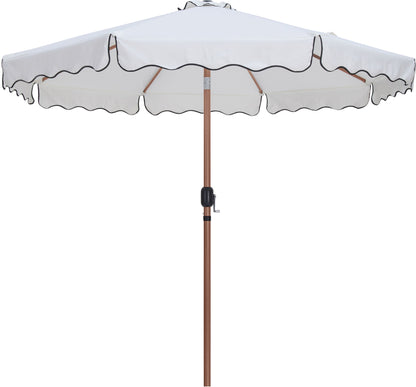 Amalfi - Patio Umbrella - Black Base / Light Brown Pole