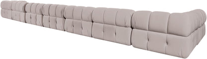 Orin - Velvet Performance Fabric Upholstered 8 Piece L-Shaped Sectional