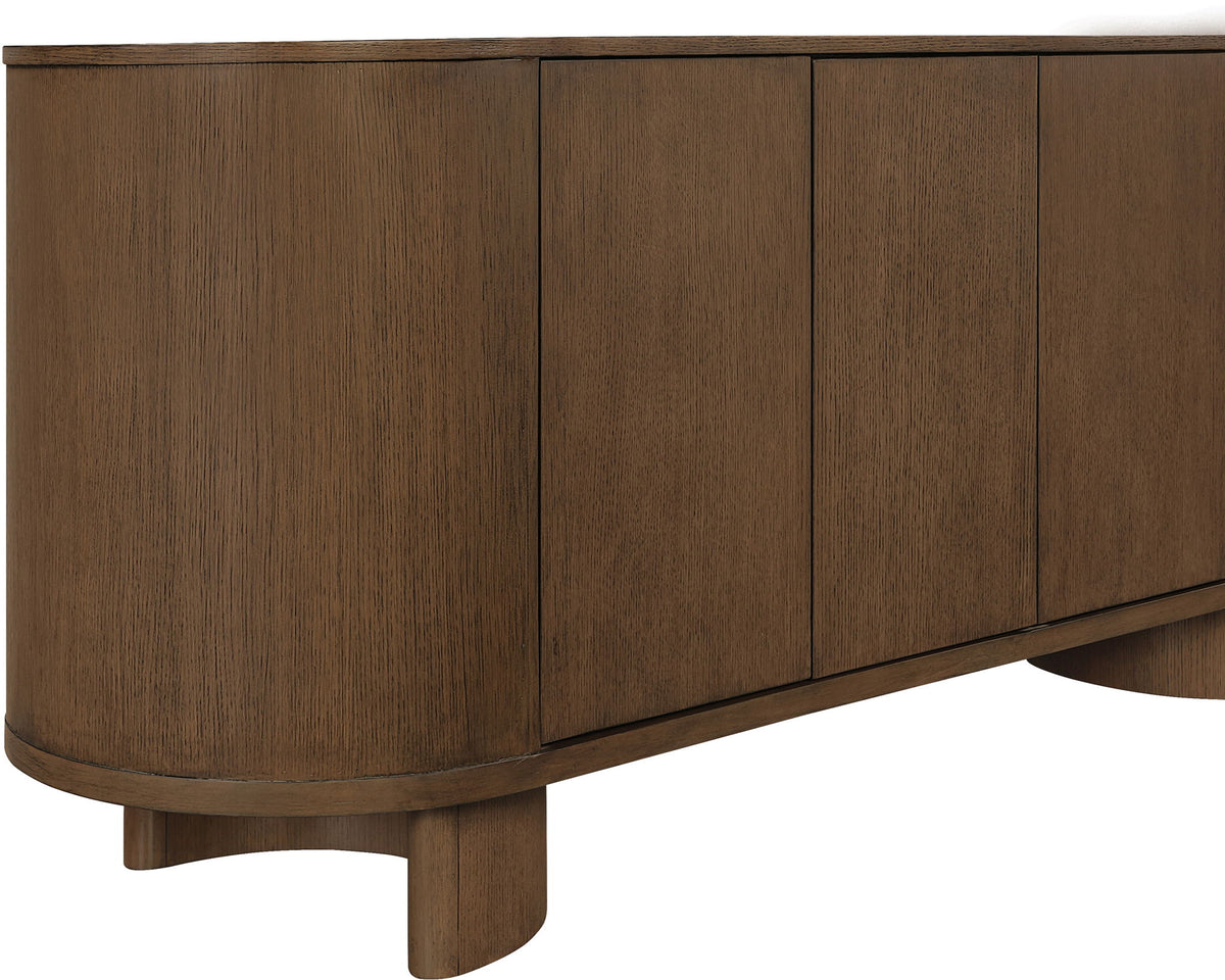 Caldra - Oak Veneer And Solid Wood Sideboard / Buffet