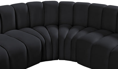 Arc - Velvet 8 Piece Curved Modular Sofa